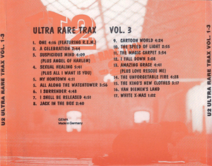 U2 ultra rare trax vol 1 3 vol3