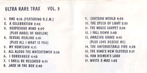 U2 ultra rare trax vol 1 3 vol3