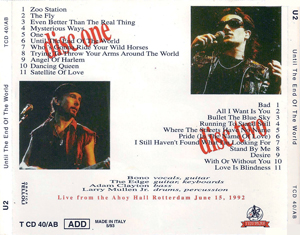 U2 until the end of the world templar