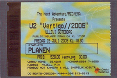 U2 vertigo tour 2005 crystal cat tab