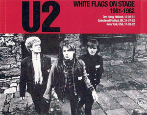U2 white flags on stage case1