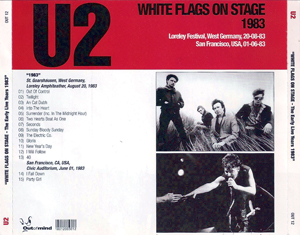 U2 white flags on stage case2