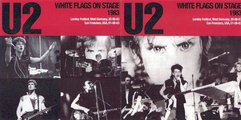 U2 white flags on stage case2
