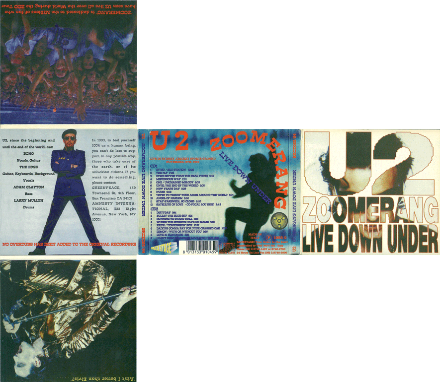 U2 Zoomerang Live Down Under U2 zoomerang live down under