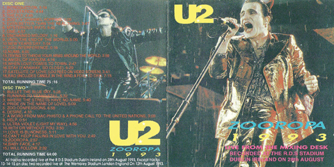 U2 zooropa 1993 live from the mixing desk