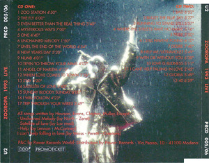 U2 Zooropa 1993 Live