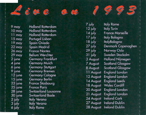 U2 Zooropa 1993 Live