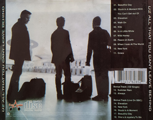 U2 all that you cant leave behind 1st audio