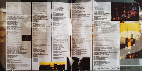 U2 all that you cant leave behind 1st audio