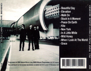 U2 all that you cant leave behind emi