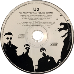 U2 all that you cant leave behind