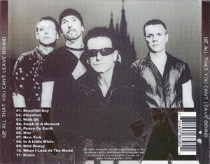 U2 all that you cant leave behind
