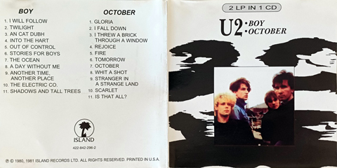 U2 boy october
