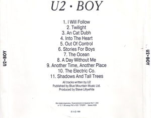 U2 boy island