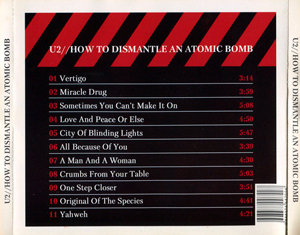 U2 how to dismantle an atomic bomb
