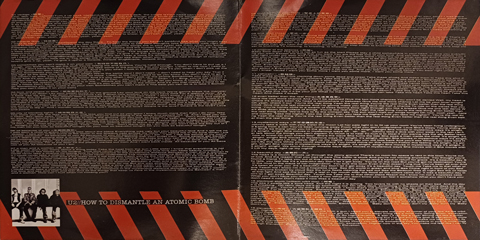 U2 how to dismantle an atomic bomb