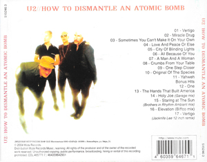 U2 how to dismantle an atomic bomb