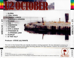U2 october