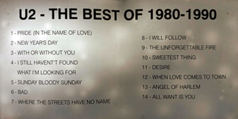 U2 the best of 1980 1990