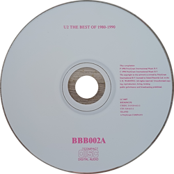 U2 The Best Of 1980-1990 & B-Sides