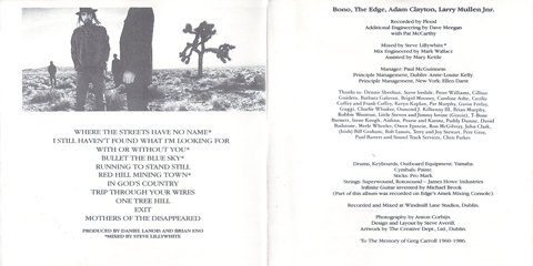 U2 the joshua tree