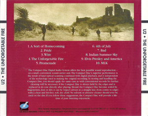 U2 the unforgettable fire