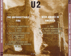 U2 the unforgettable fire