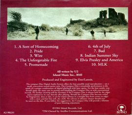 U2 the unforgettable fire