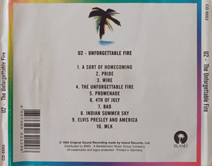 U2 the unforgettable fire