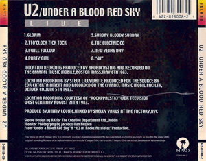 U2 under a blood red sky