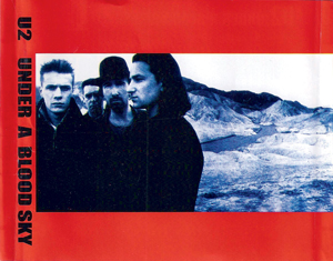 U2 under a blood red sky