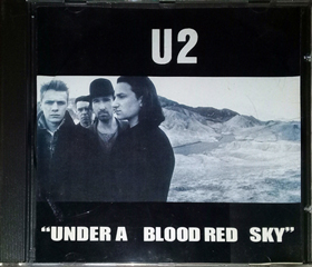 U2 under a blood red sky