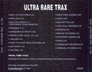 R.E.M. - Ultra Rare Trax