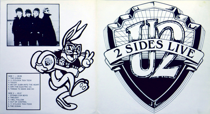 U2 2 sides live bug 101 bw wrap