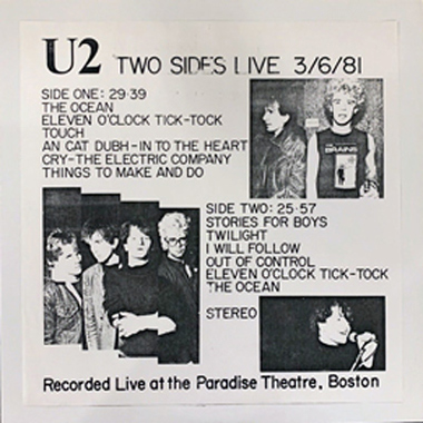 U2 2 sides live bug 101 handmade