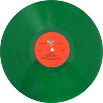 U2 2 sides live bug 101 handmade green vinyl