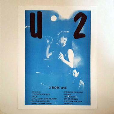 U2 2 sides live ut 10004 blue