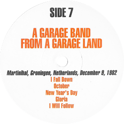 U2 a garage band from a garage land label 7