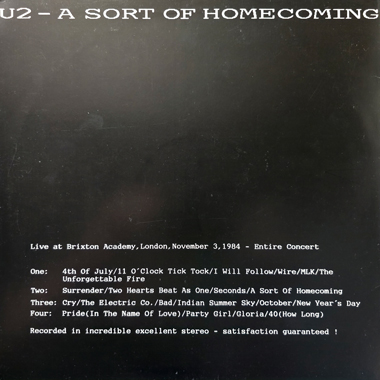 U2 a sort of homecoming