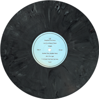 U2 daughters and sons gray wax label light blue bckg