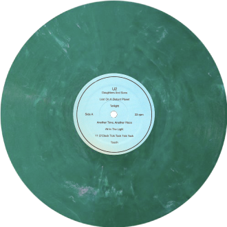 U2 daughters and sons green wax label light blue bckg