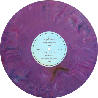 U2 daughters and sons purple wax label light blue bckg