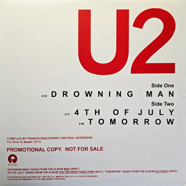 U2 Drowning Man / 4th Of July / Tomorrow