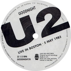 U2 goodnight jukebox records