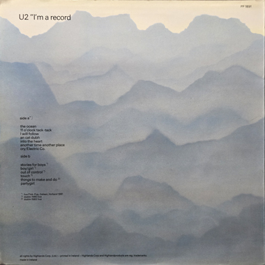 U2 "I'm A Record