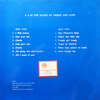 U2 in the hands of desire and love