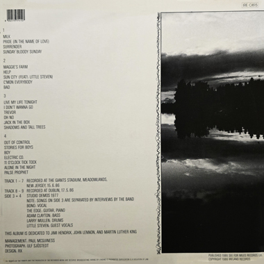 U2 in the name of love
