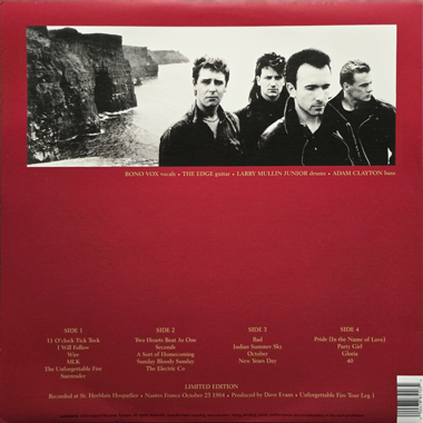 U2 indian summer sky - limited edition
