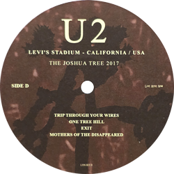 U2 levis stadium california usa
