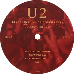 U2 levis stadium california usa